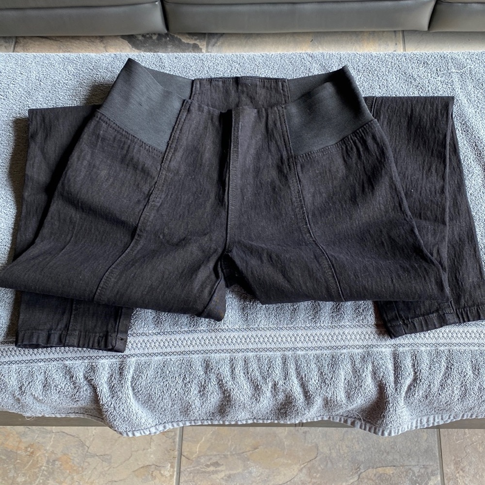 Black Diane Gilman Pull-on Skinny Jeans Size Small